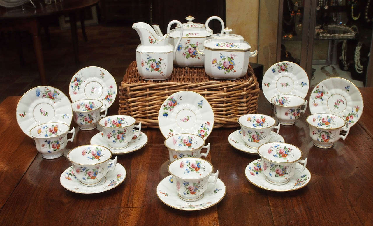 19th Century French Porcelain Coffee Service