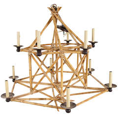 Bamboo 12-Light Chandelier