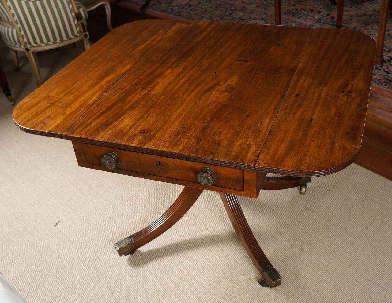 George III Mahogany Side Table For Sale 4