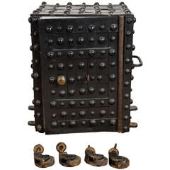 Antique 19th Century American Iron Safe