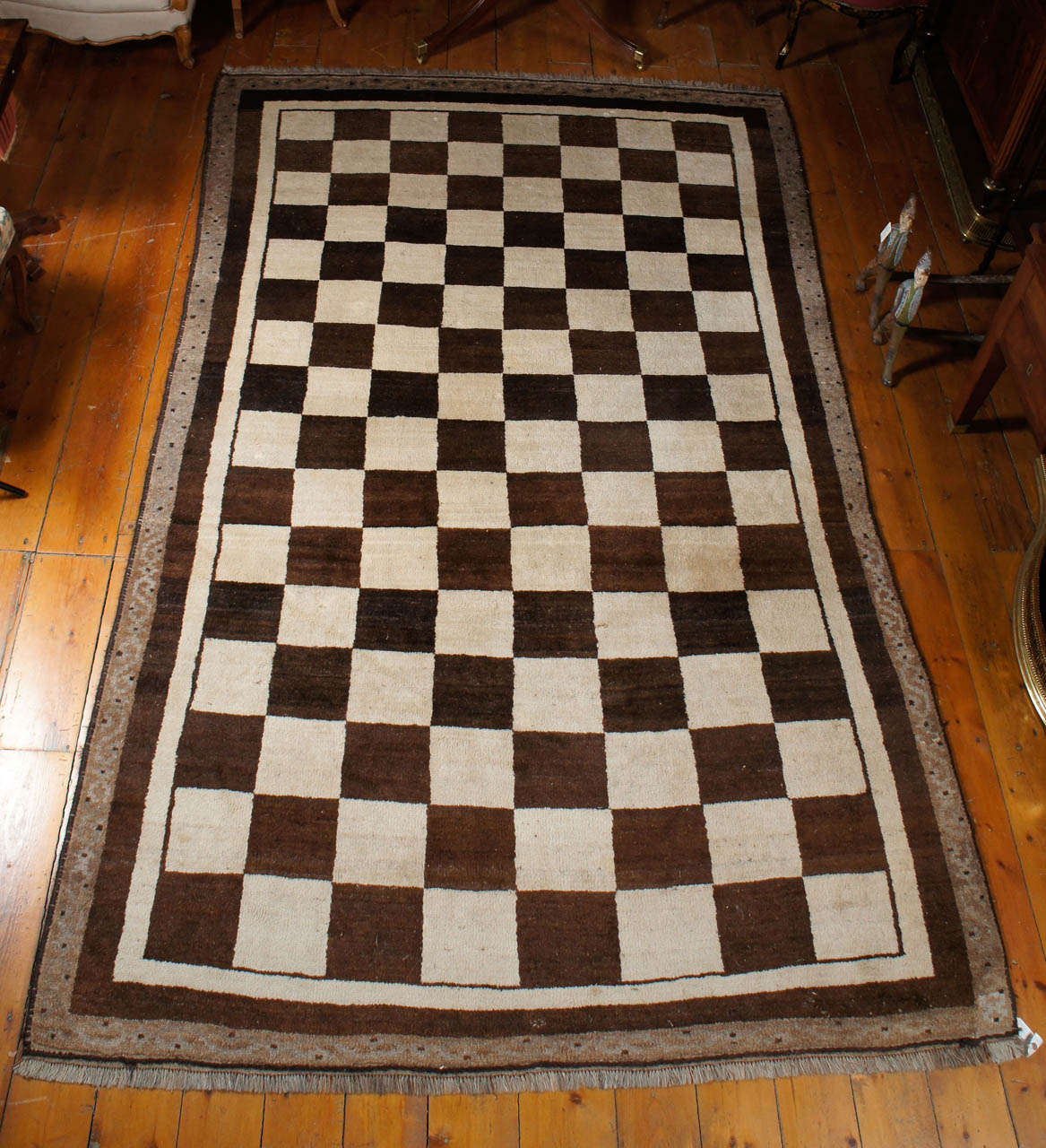 Vintage Persian Gabbeh Carpet