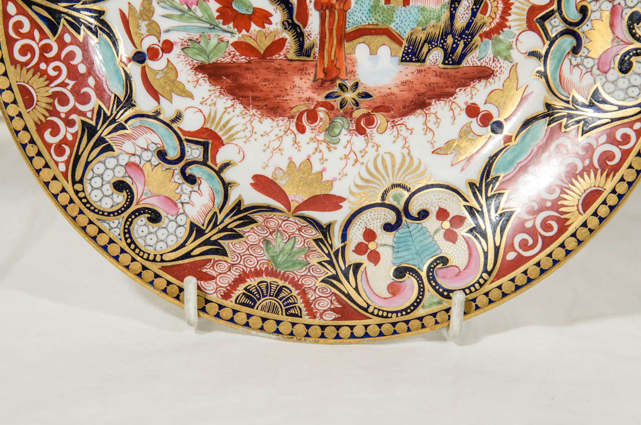 Hand-Painted Flight Barr Barr Worcester, Chinoiserie Decorated Dishes