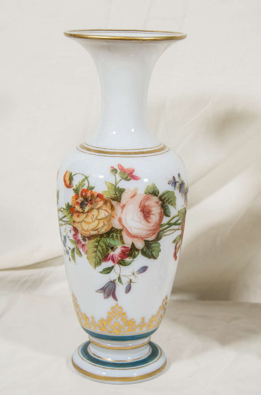 painted flower vase