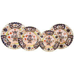 Antique Extensive Set of 19th Century English Imari Porcelain Dishes