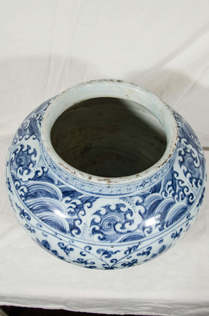 antique chinese wine jar