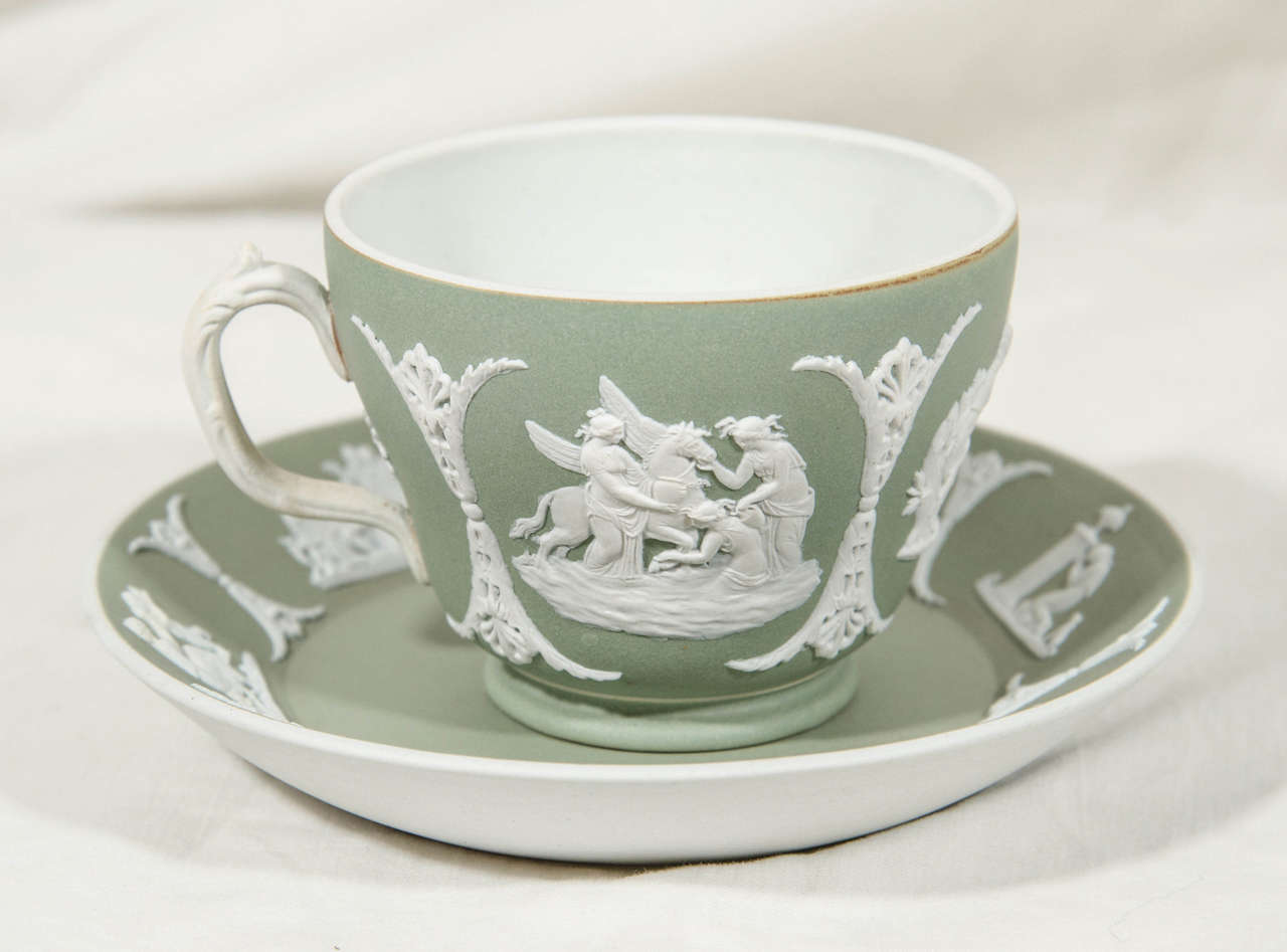 Antique Wedgwood Jasperware Tea Cup and Saucer at 1stDibs wedgwood