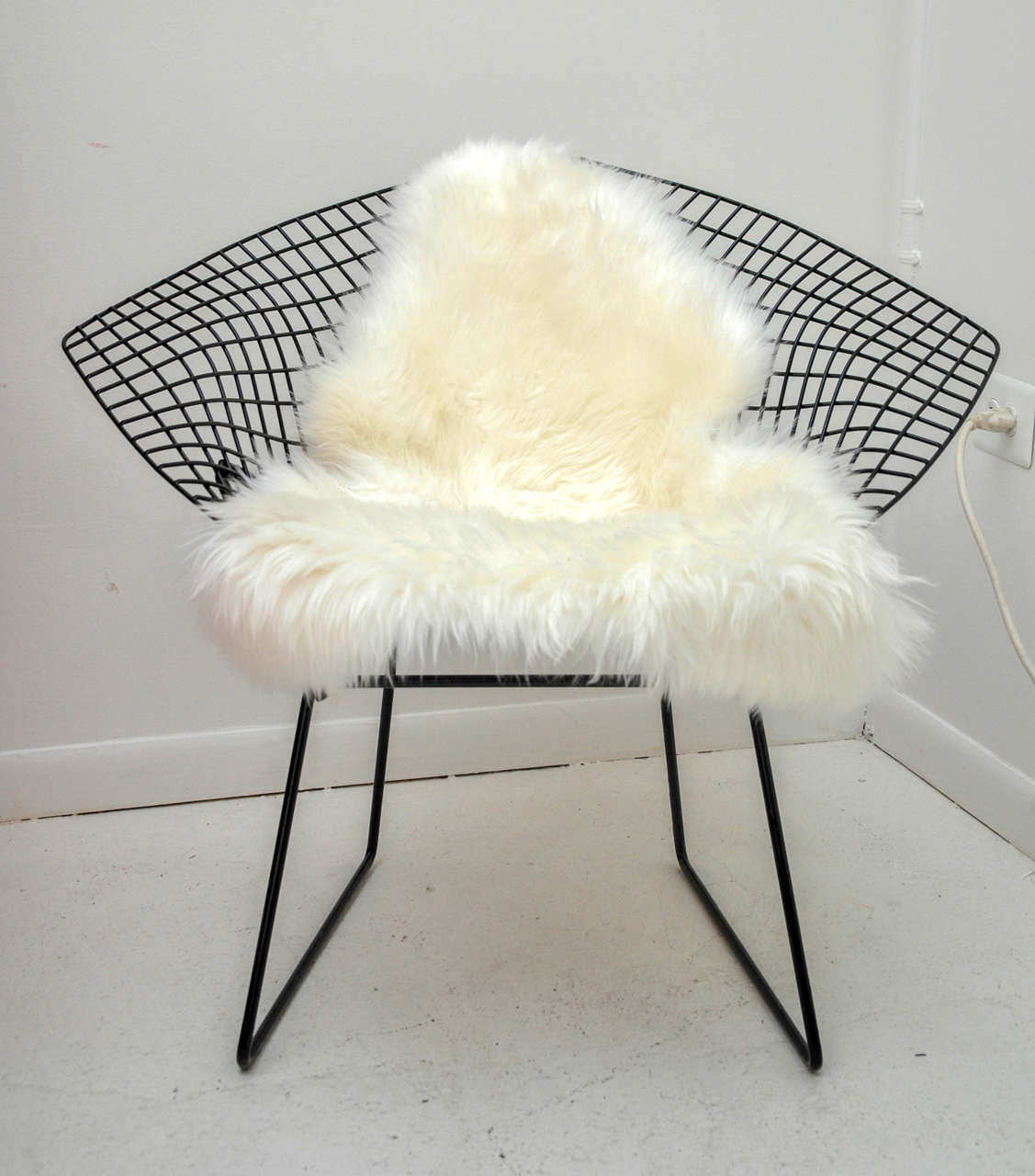 Pair of Harry Bertoia Diamond Chairs