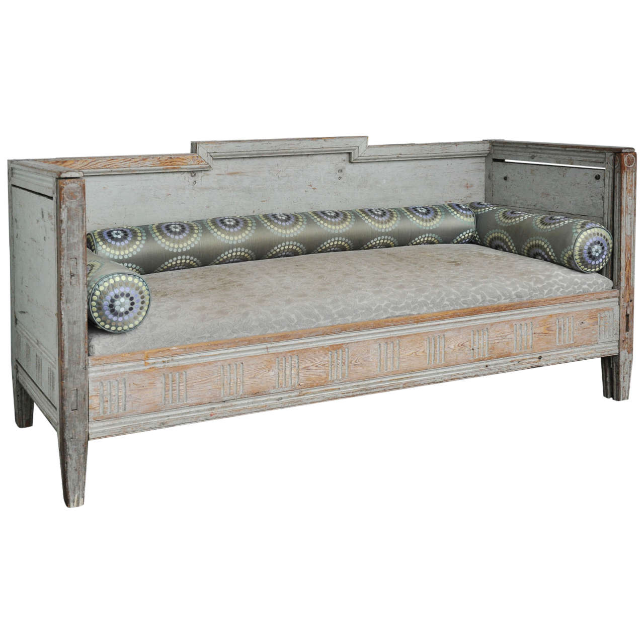 Swedish Gustavian Green Settee