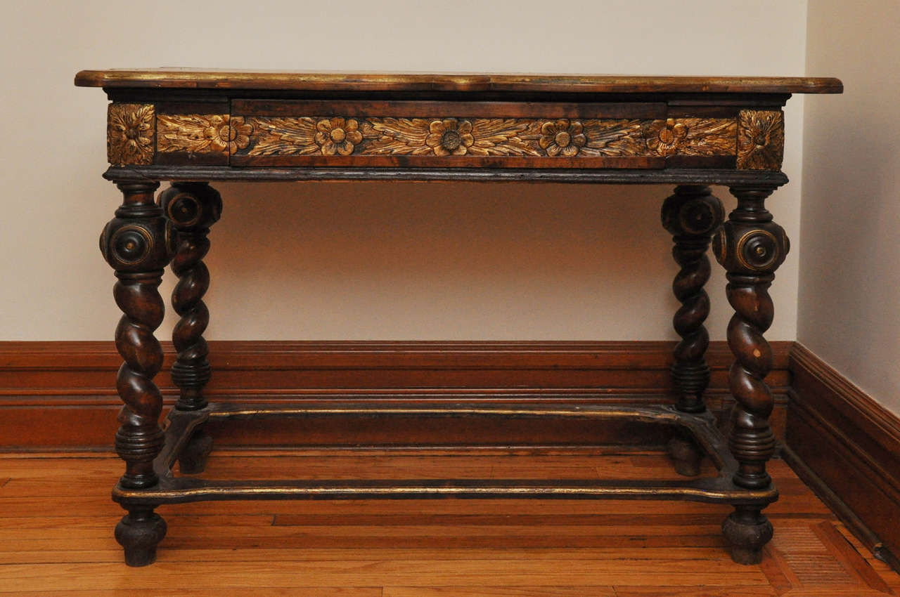 Italian Gilded Hall Table In Good Condition For Sale In Phoenix, AZ