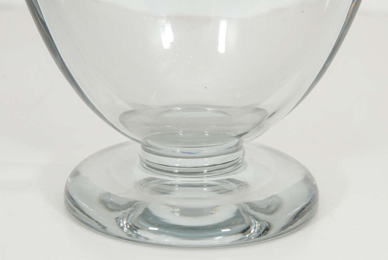 Mid-Century Modern Crystal Vase