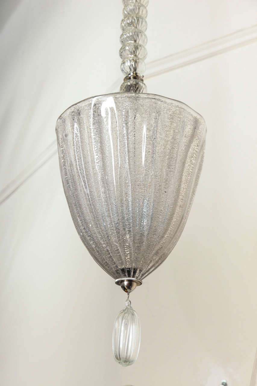 Blown Glass Chandelier Made by Barovier Toso