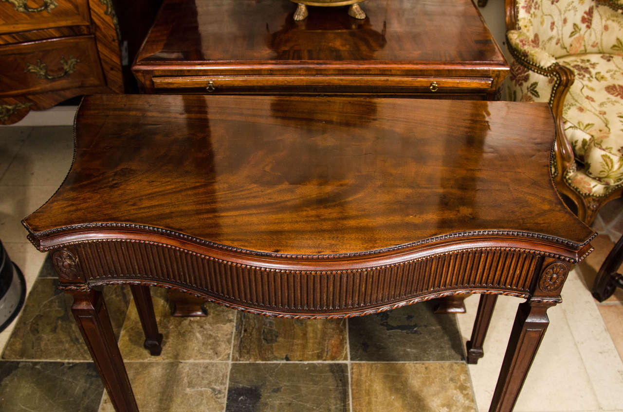 George III Mahogany Card Table In Good Condition In Westwood, NJ