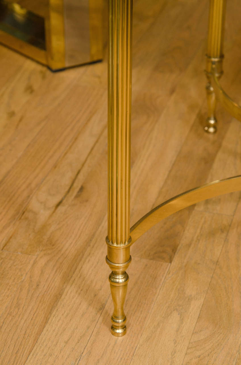 Mid-20th Century Pair of Brass Decorative Side Tables