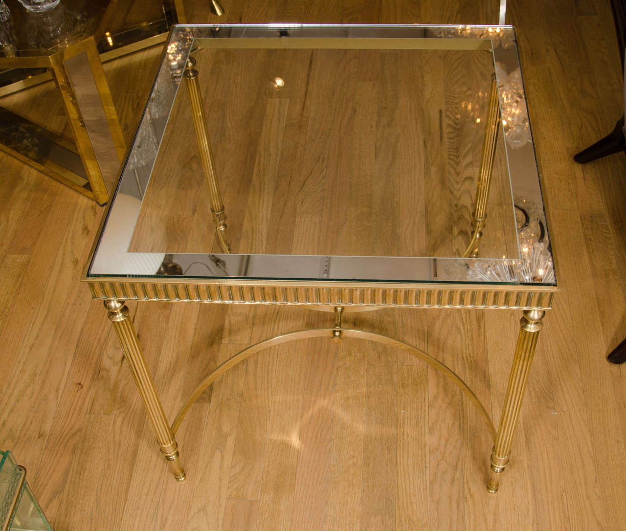 Pair of Brass Decorative Side Tables 1