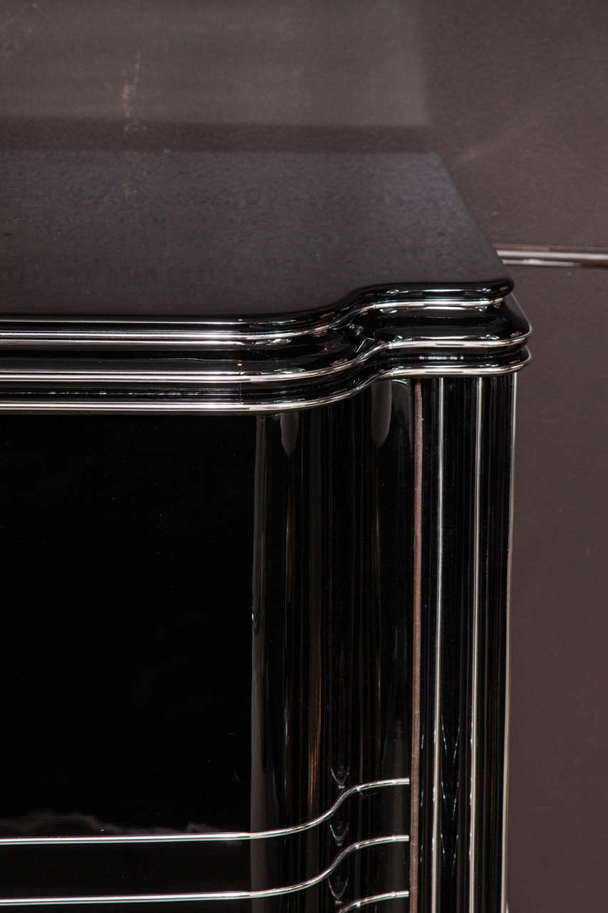 black art deco sideboard