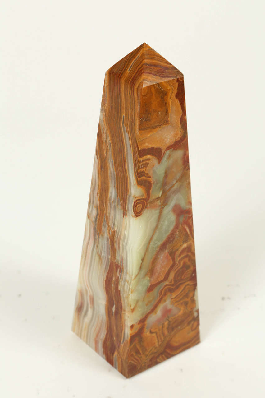 Vintage onyx obelisk thought to be 