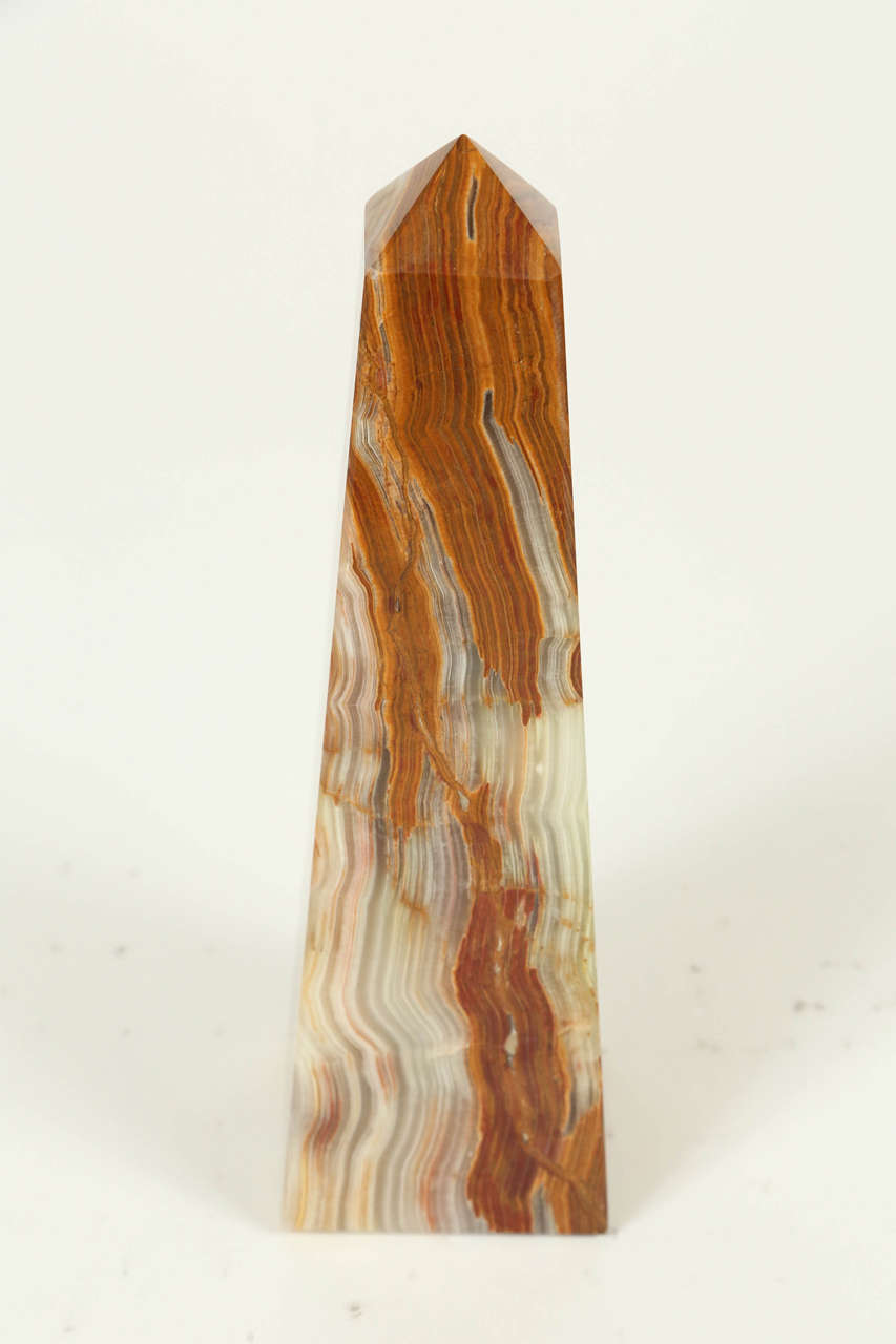20th Century Small Onyx Obelisk For Sale