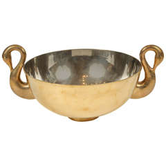 Vintage Brass Centerpiece Bowl