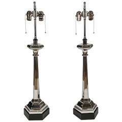 Vintage Church Candlestick Lamps