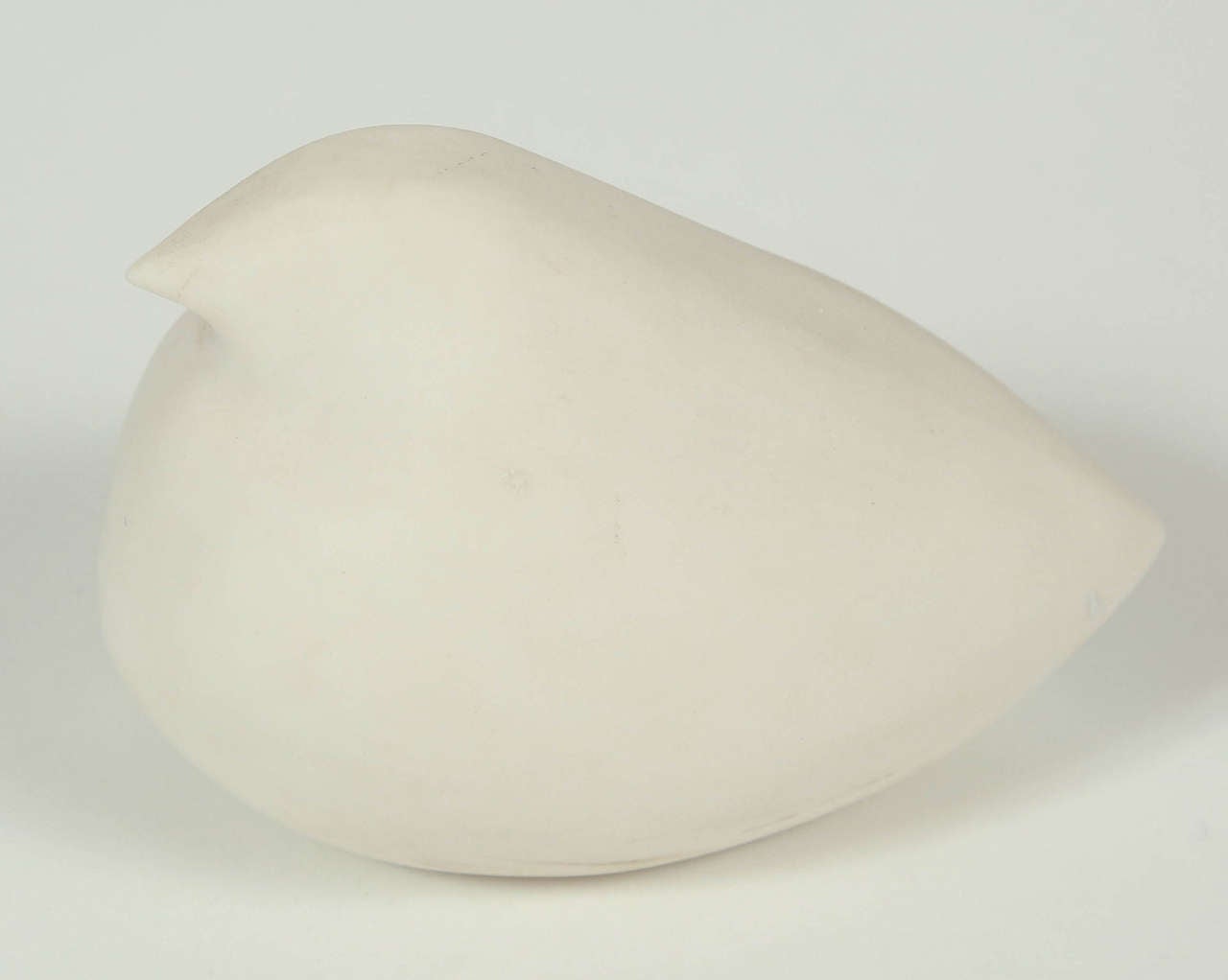 Contemporary white studio pottery dove.