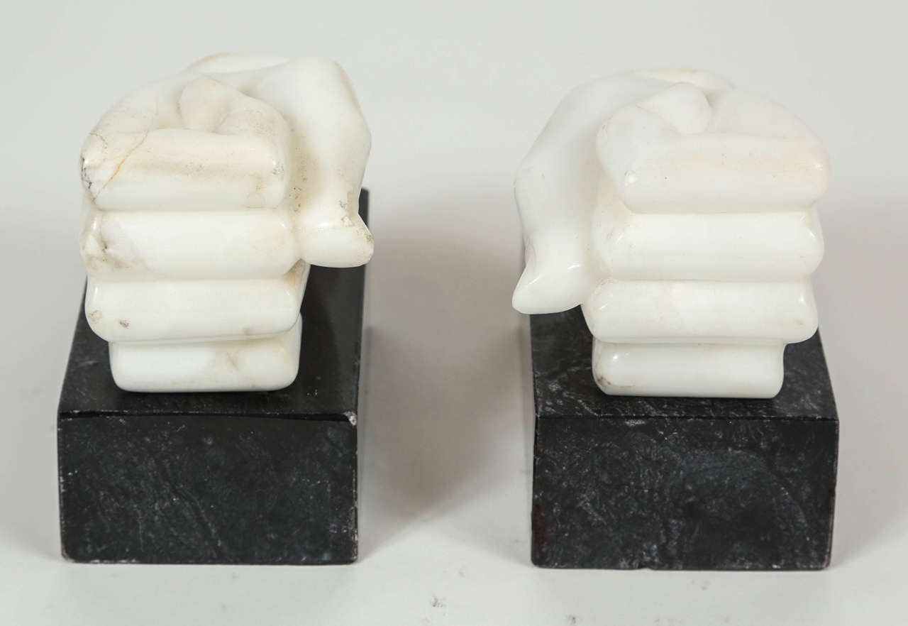Fist Bookends In Good Condition In Los Angeles, CA
