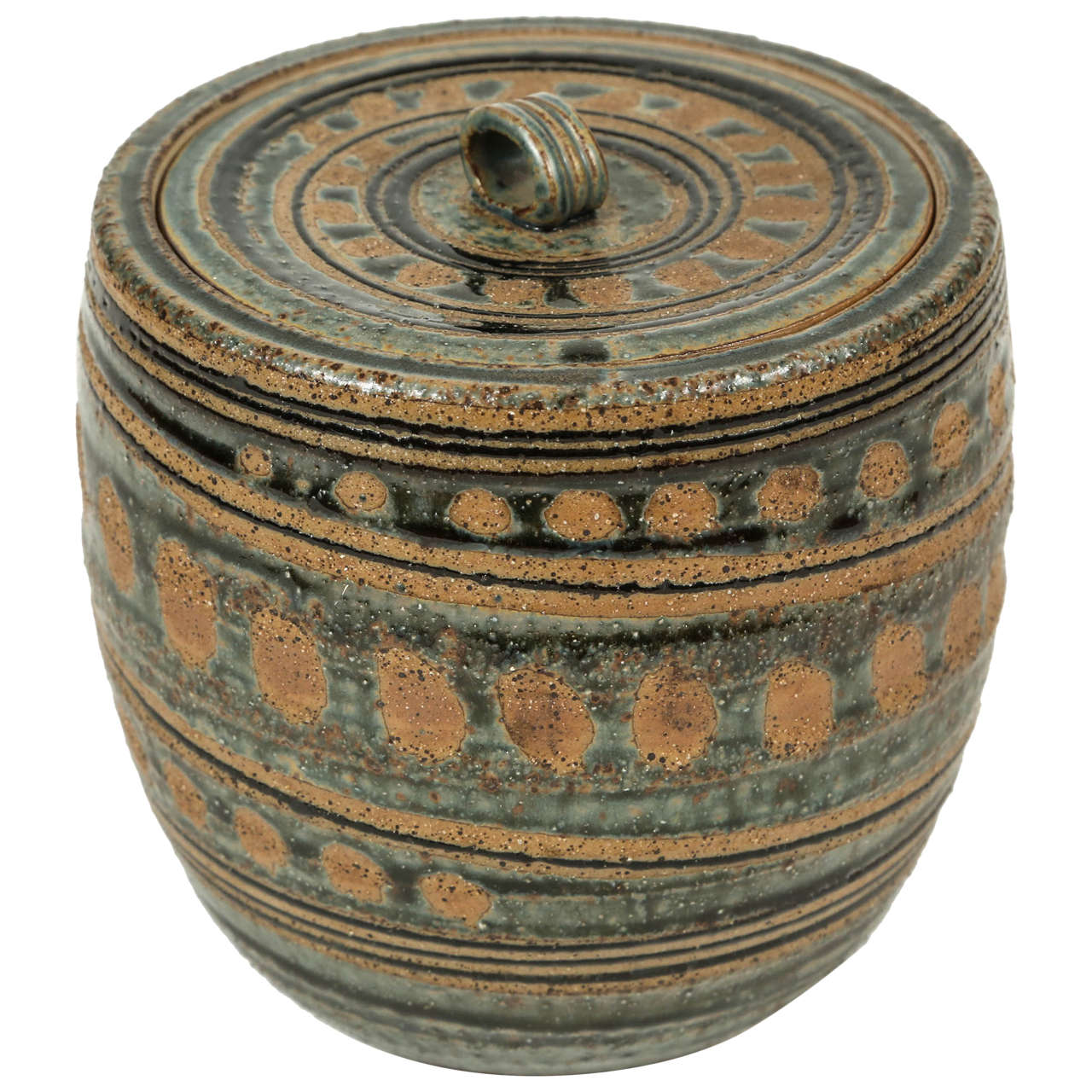 Vintage Pottery Jar For Sale at 1stDibs
