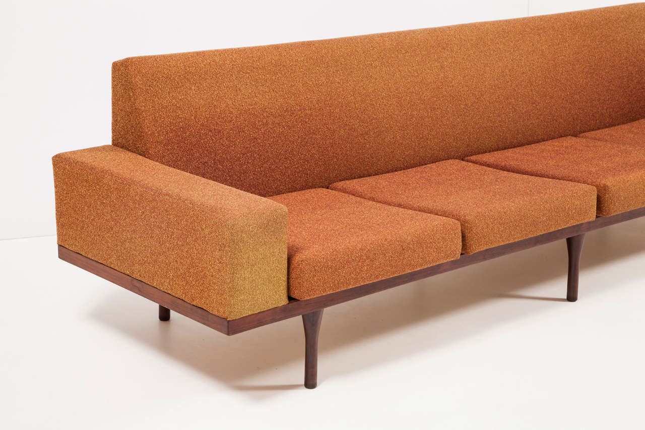 Fabric Rosewood Sofa by Illum Wikkelsø for Soren Willadsen