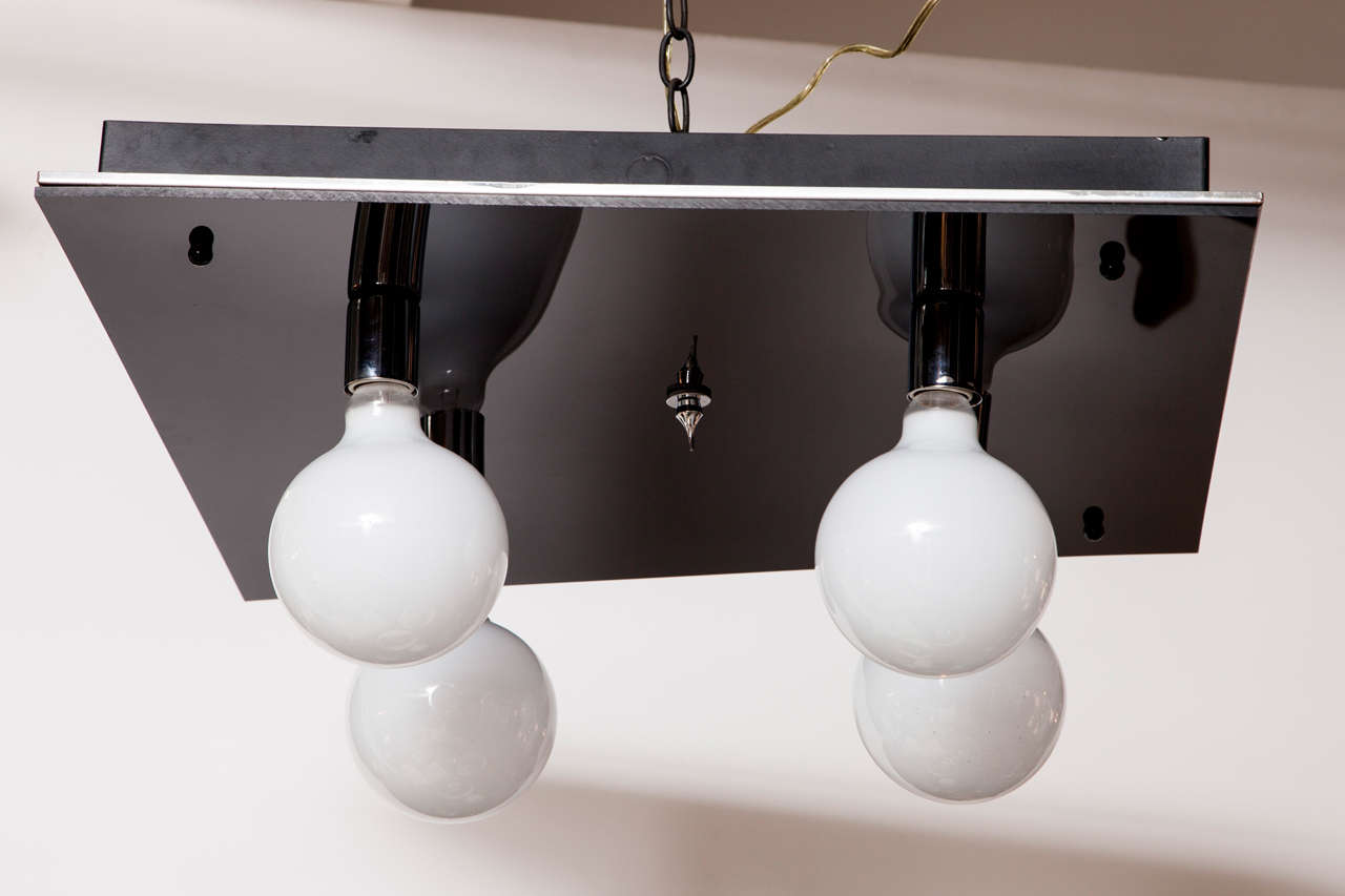 black glass light fixtures