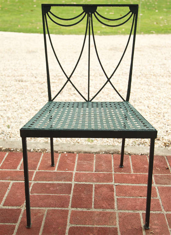 American Refined Iron Side Chairs