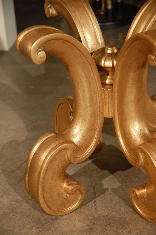 Italian Carved & Gilded Side Table For Sale 1
