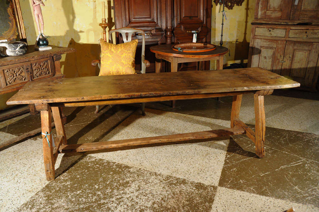 18th Century and Earlier 18th c. Spanish Trestle Table