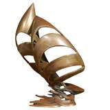 Bob Bennett Bronze-Skulptur:: Segelboot Signiert/datiert/#