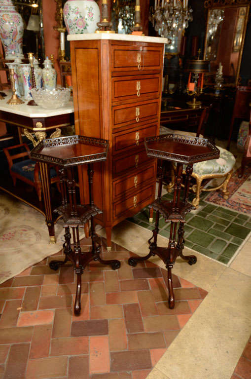 Pair of George II Mahogany Pedestals 3