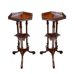 Pair of George II Mahogany Pedestals 9
