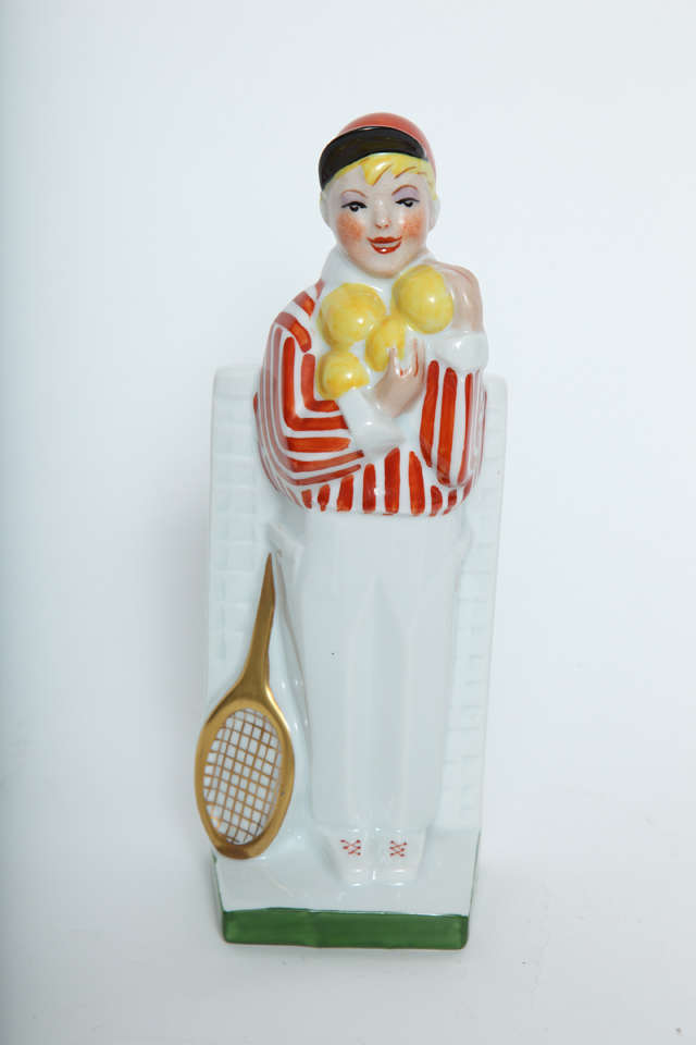 Limoges Figurine of Tennis Player