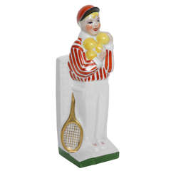 Limoges Figurine of Tennis Player
