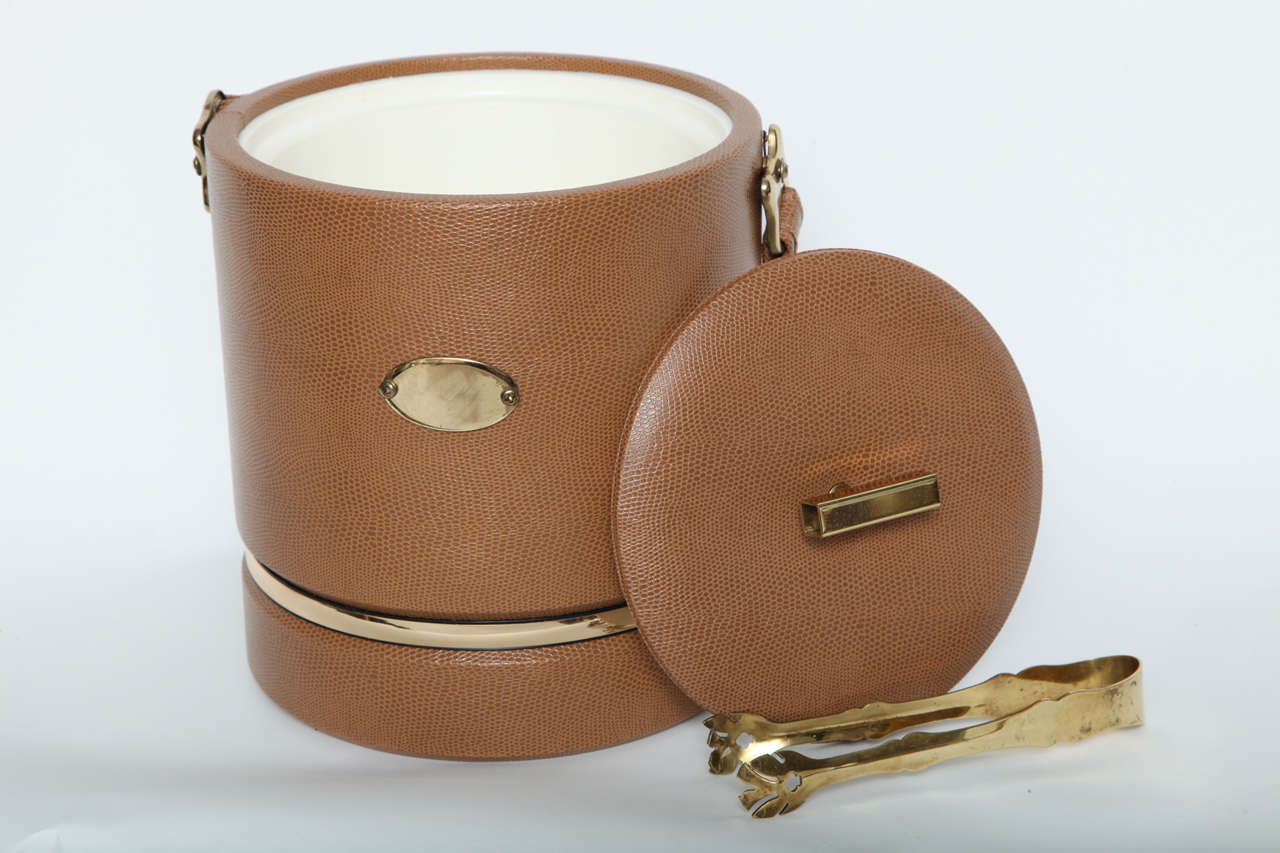 Briard Ice Bucket and Tongs at 1stDibs briard ice