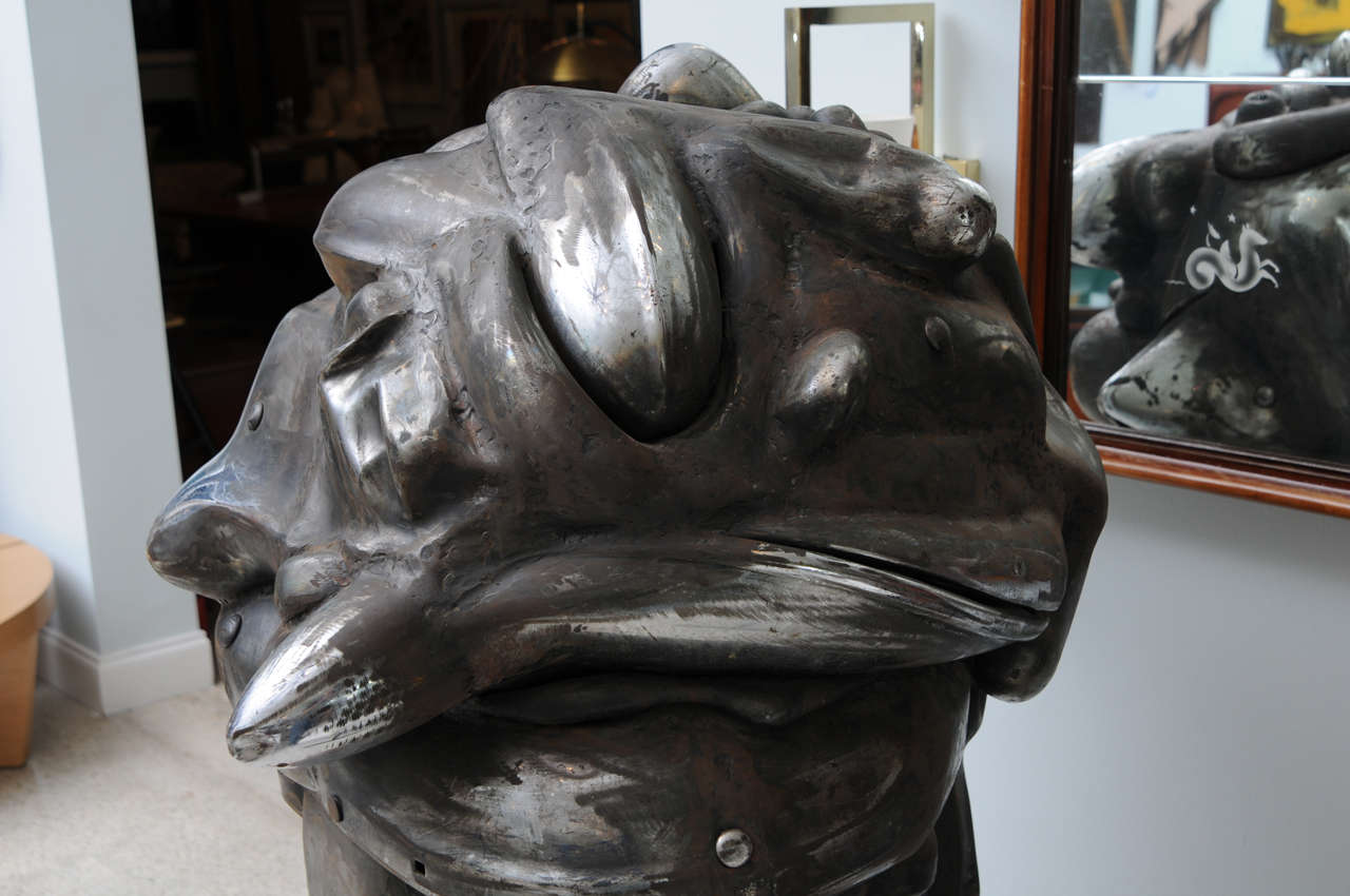 Italian Steel and Painted Sculpture, Italo Scanga For Sale 4