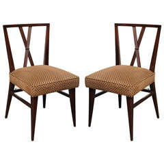 Pair Tommi Parzinger Side Chairs