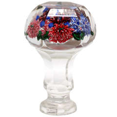Antique A Rare And Fine Russian Glass Paperweight Seal