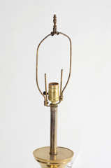 American Tall Brass Lamp in the Style of Mont
