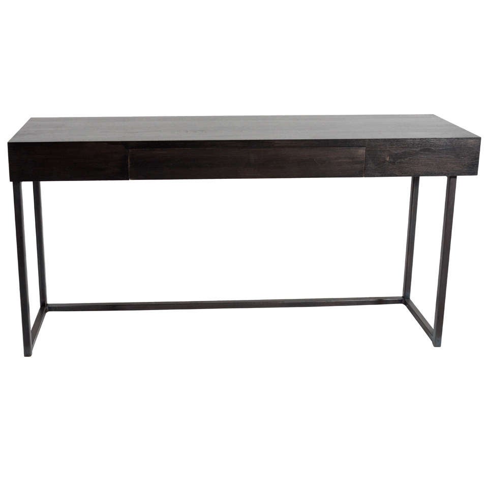 Contemporary Steel Base Console Contemporary Steel Base Console
