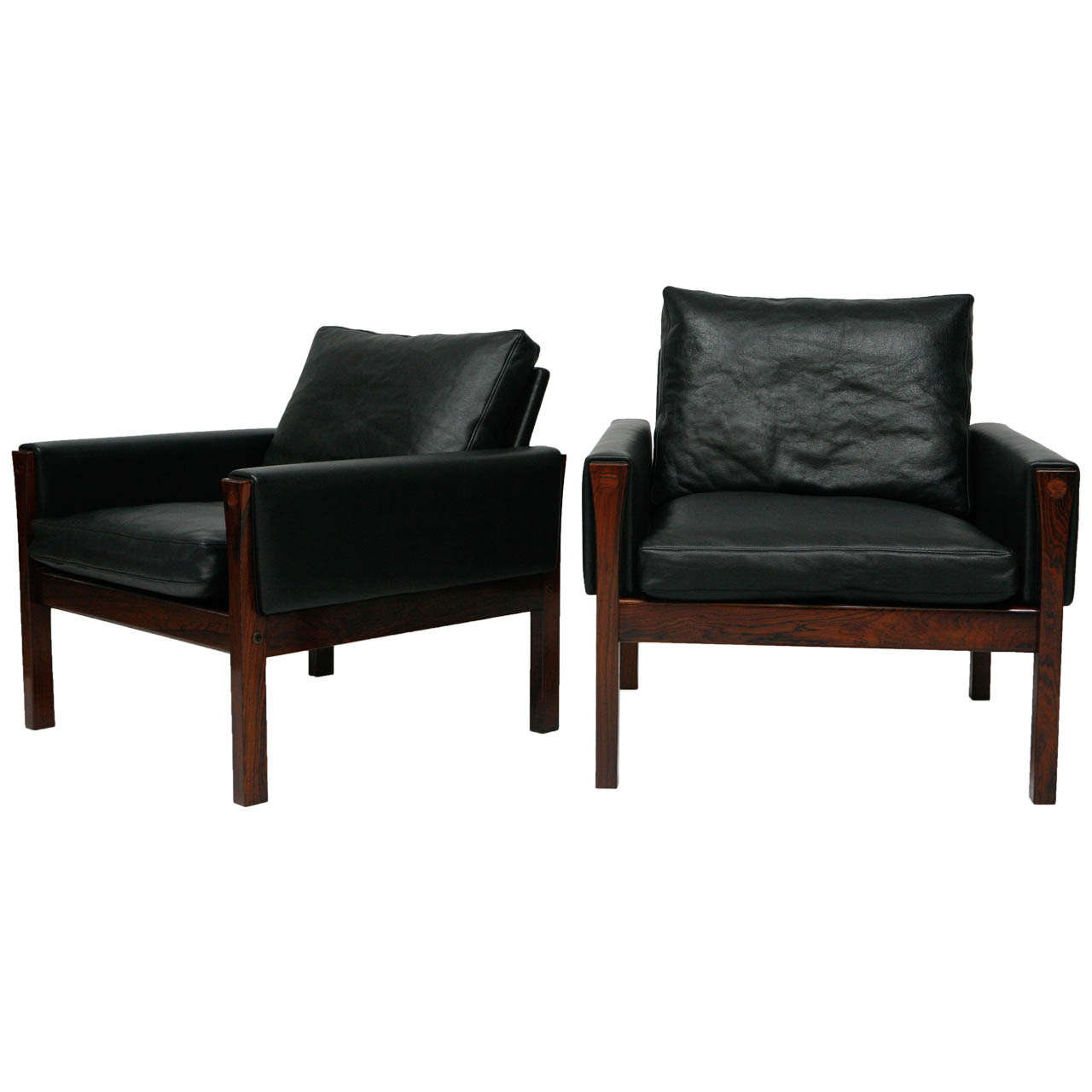 Pair of Hans Wegner AP 62 Lounge Chairs