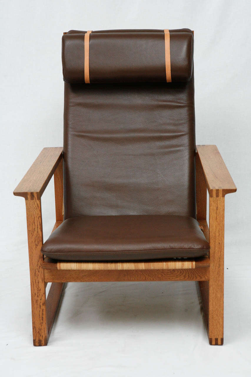 Mid-20th Century Borge Mogensen Lounge Chair And Ottoman