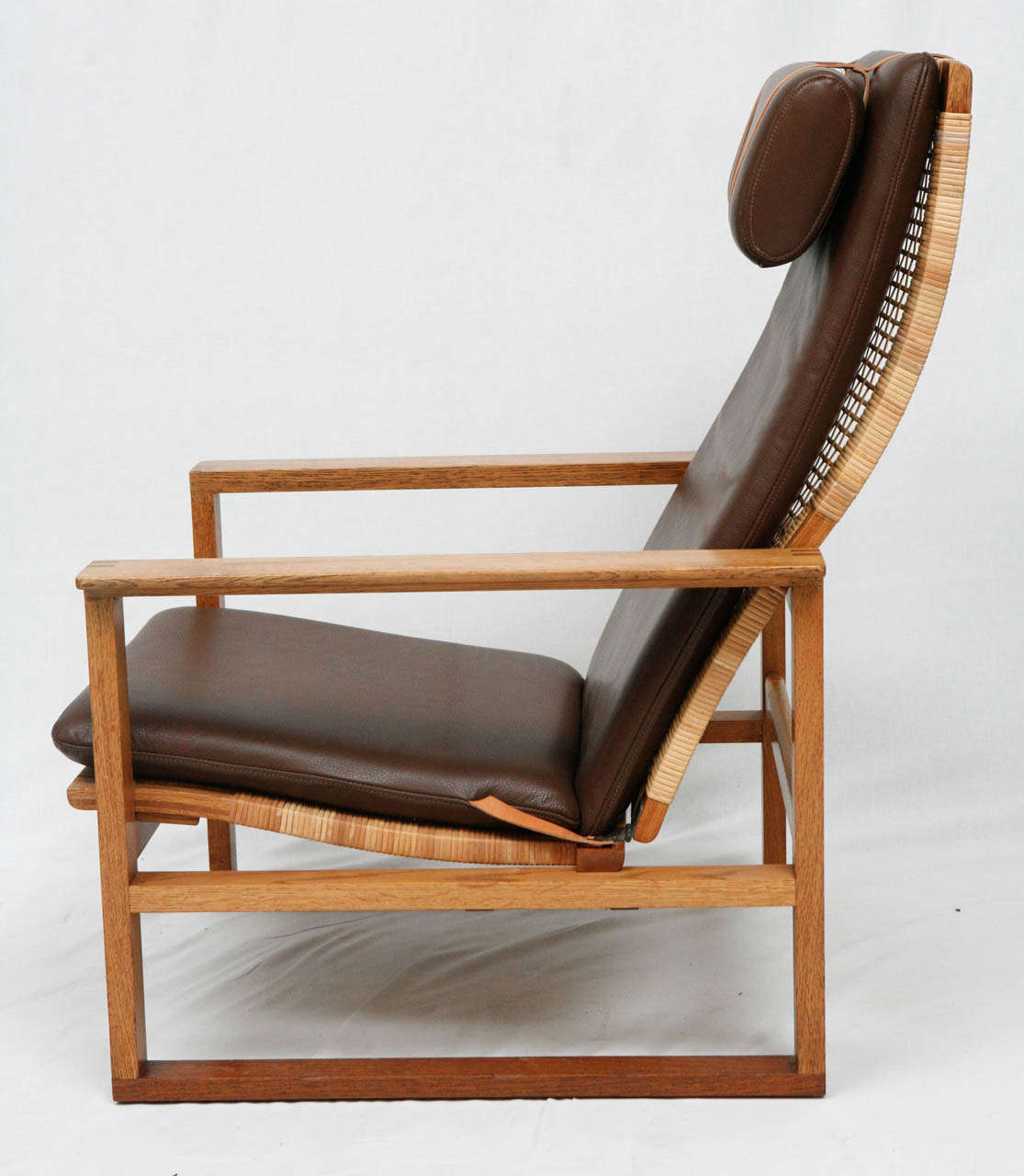 Oak Borge Mogensen Lounge Chair And Ottoman
