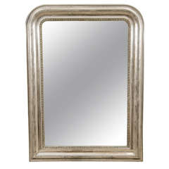 A Silvered Louis Philippe Mirror