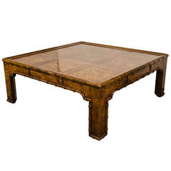 A Faux Bamboo Coffee Table