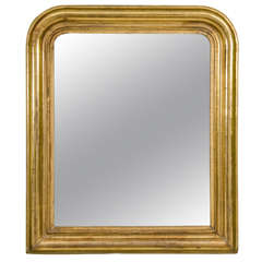 A Small Louis Philippe Giltwood Mirror
