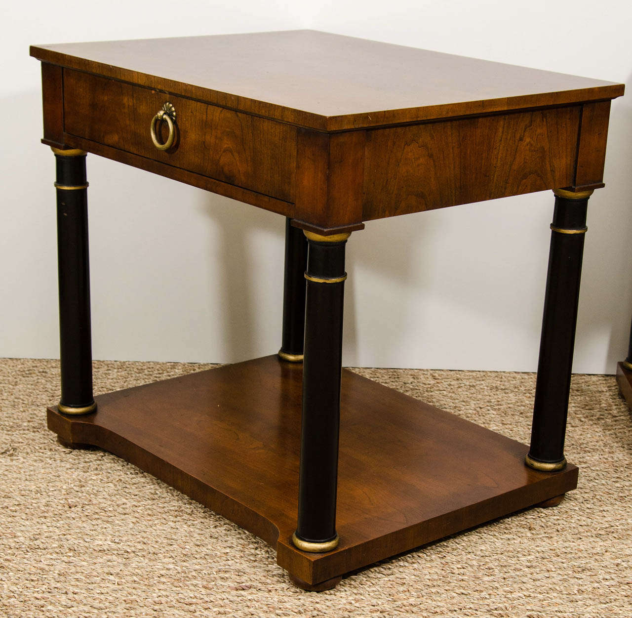 A Pair of Vintage Baker Neoclassical Style Side Tables 2