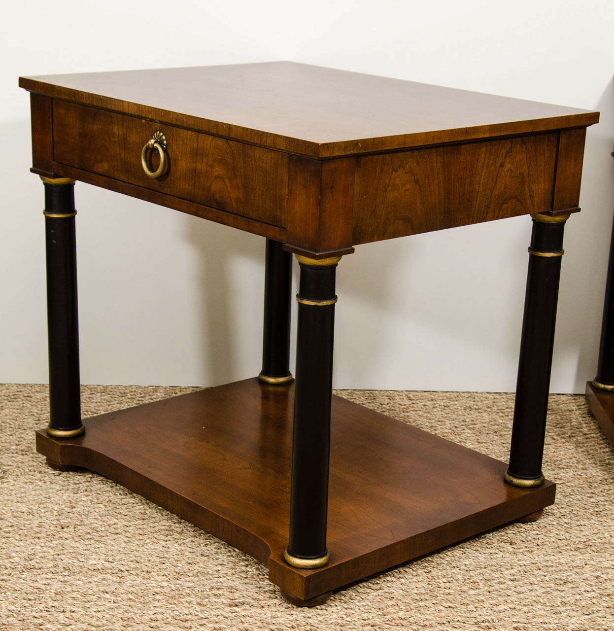 A Pair of Vintage Baker Neoclassical Style Side Tables 3